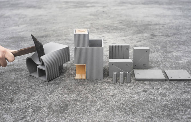 Penholder Turned into Tiny City