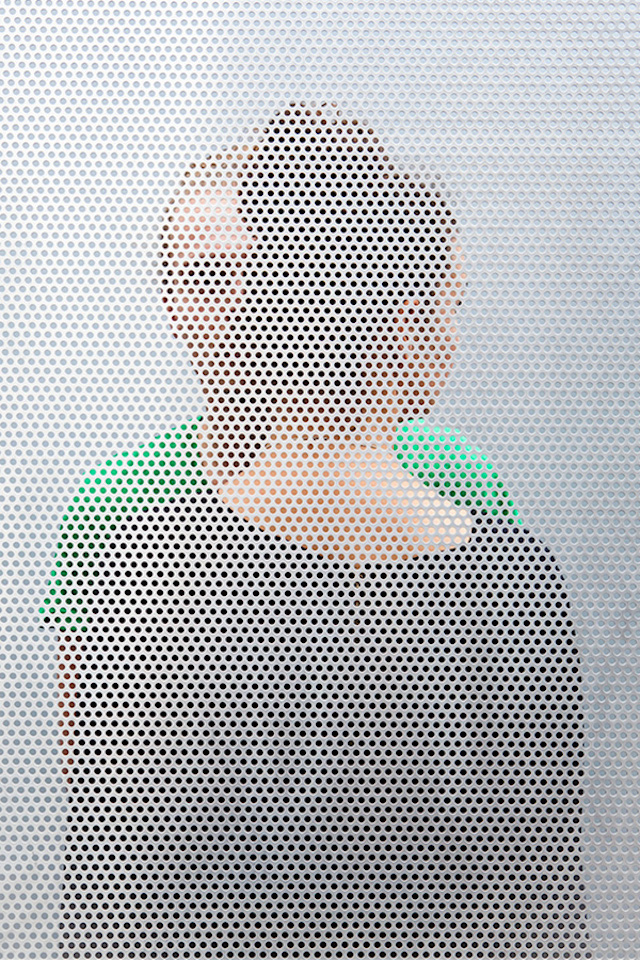 People Behind Perforated Screen-12