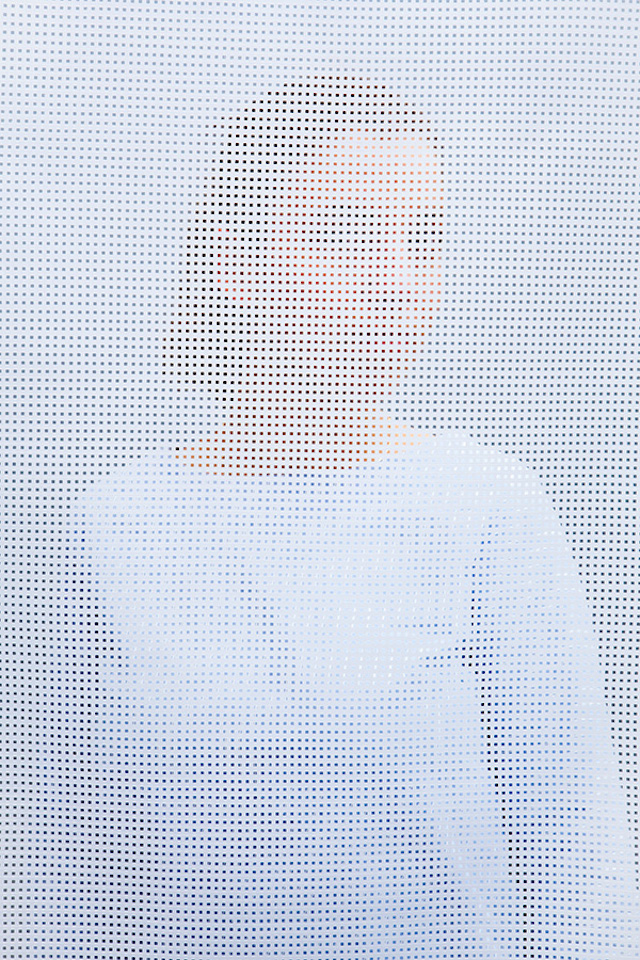 People Behind Perforated Screen-7