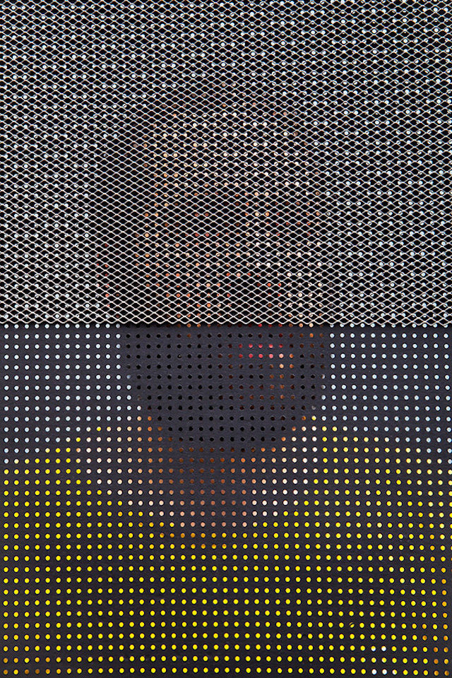 People Behind Perforated Screen-9