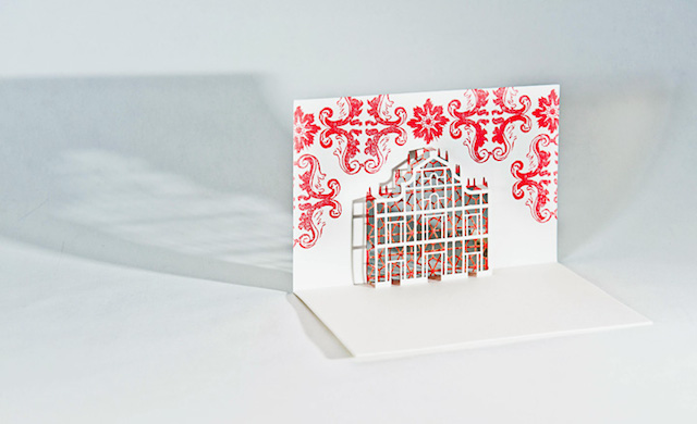 Pop Up Paper Architecture Made With Laser Cut-2