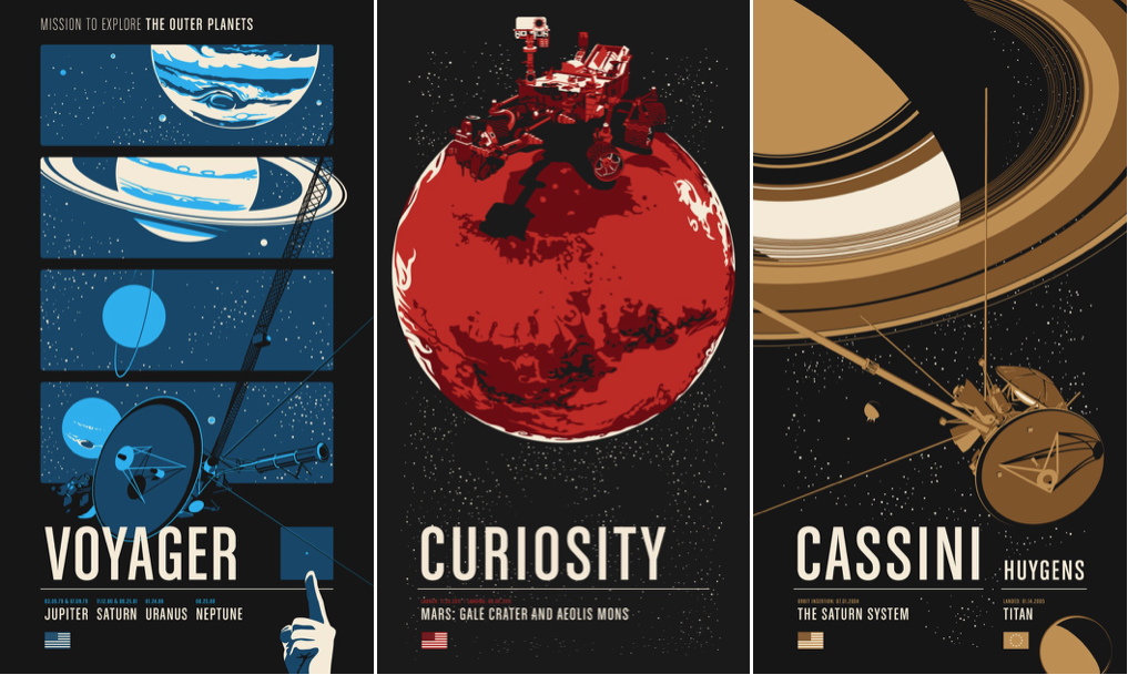 Robotic Space Missions Posters