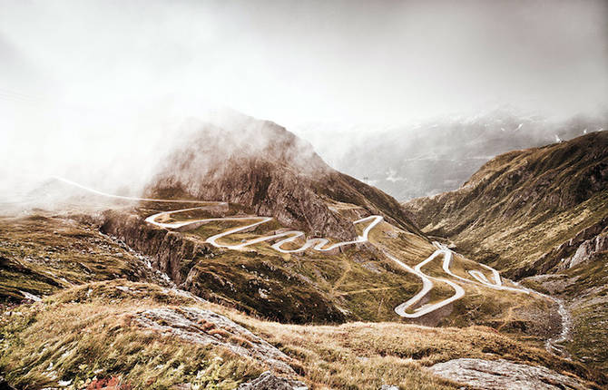 Curves of Roads Photography