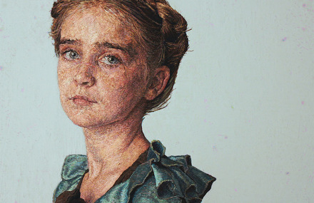 Thread Embroidered Portraits