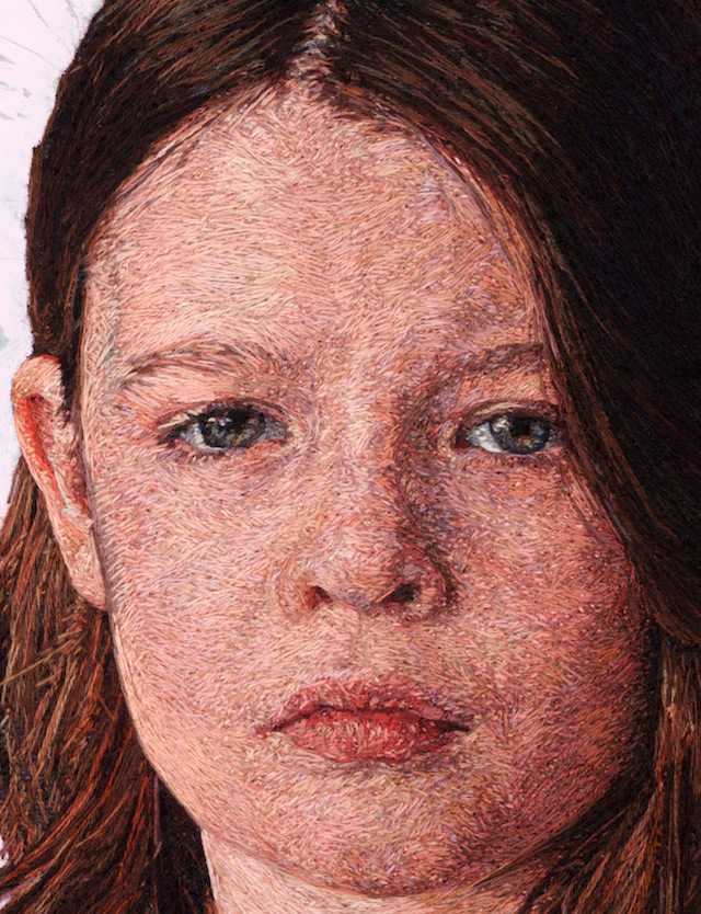 Thread Embroidered Portraits-4b