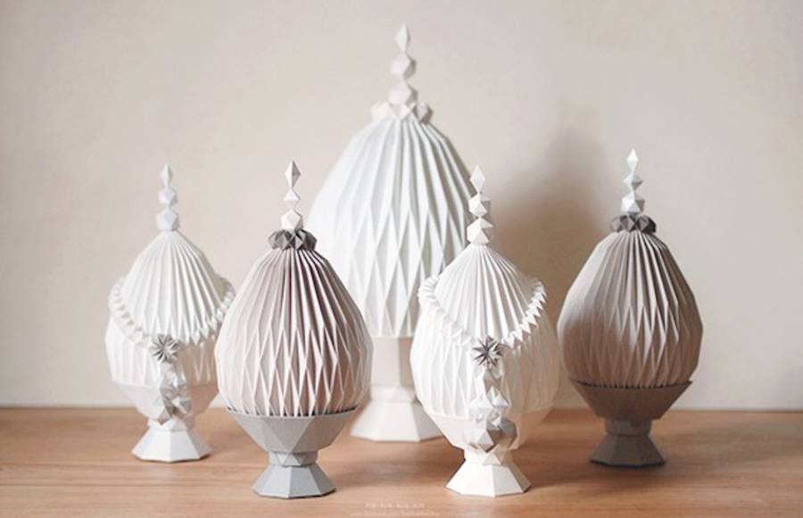 Delicate Papercraft Sculptures