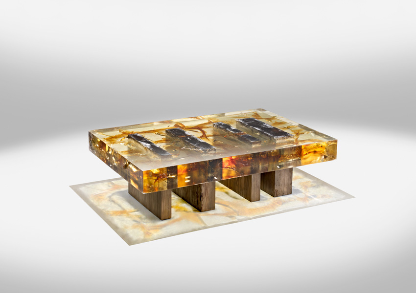 Wood Fossil Coffee Table-1