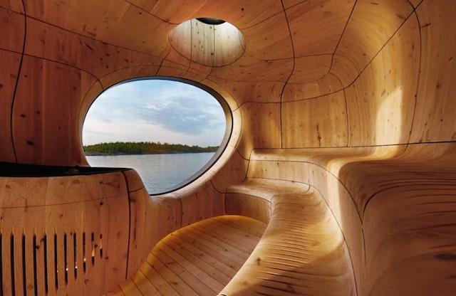 Wooden Curved Cabin-8
