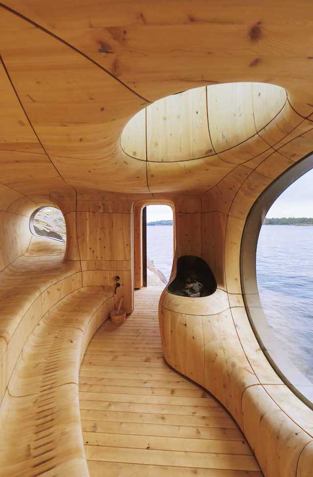 Wooden Curved Cabin-9