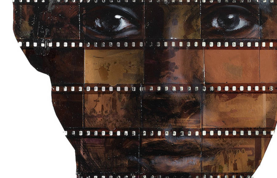 Portraits Painted on Film Negatives