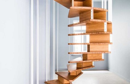 Wooden Spiral Staircase