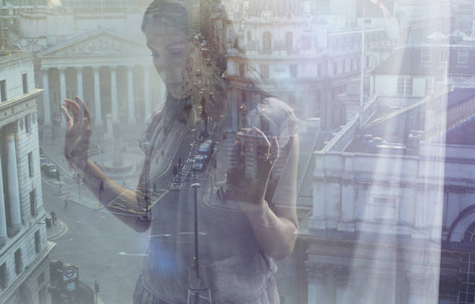 Double Exposure Portraits by Julia Fullerton-Batten