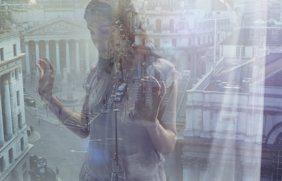 Double Exposure Portraits by Julia Fullerton-Batten