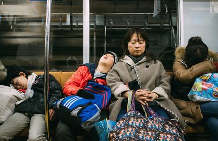 Calm Amidst Chaos: The Subway Sleepers Of Tokyo