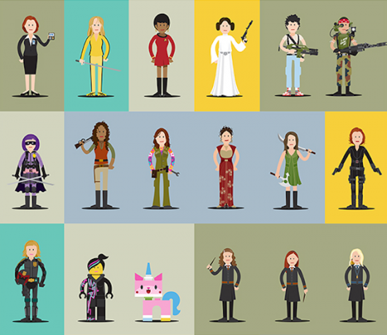 Famous Female Characters in Movies and TV – Fubiz Media