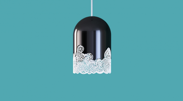 12 3D Printed Laces Lamp by Linlin et Pierre-Yves Jacques