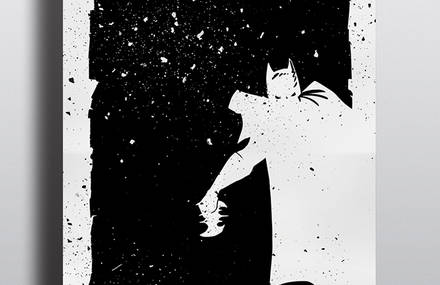 Silhouettes of DC Super Heroes