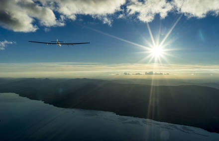 Solar Impulse 2 Flying Over Switzerland