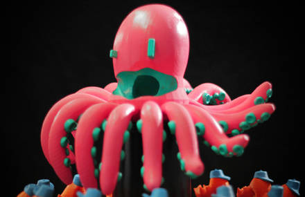 Octomadness 3D printed Zoetrope
