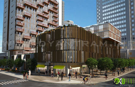 3D Architectural Exterior Rendering CGI Design