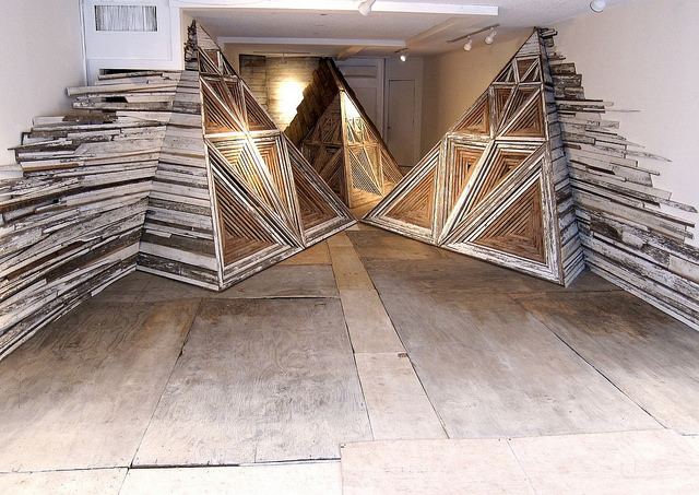 Architectural Installations Made with Reclaimed Materials-1