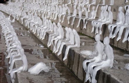 Army of Melting Ice Sculptures