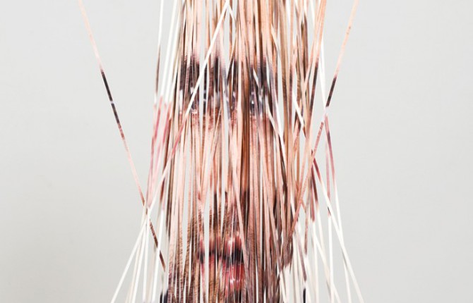 Cut Photographs turned into Surreal Sculptures