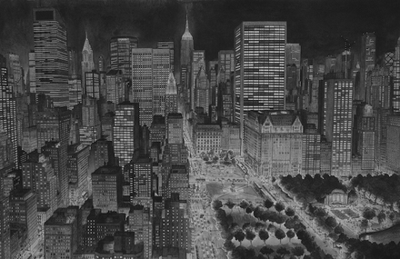 Detailed Cityscapes from Artist Memory