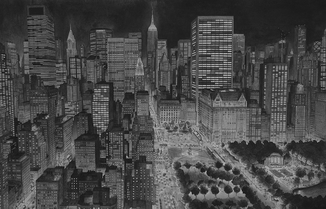 Detailed Cityscapes from Artist Memory