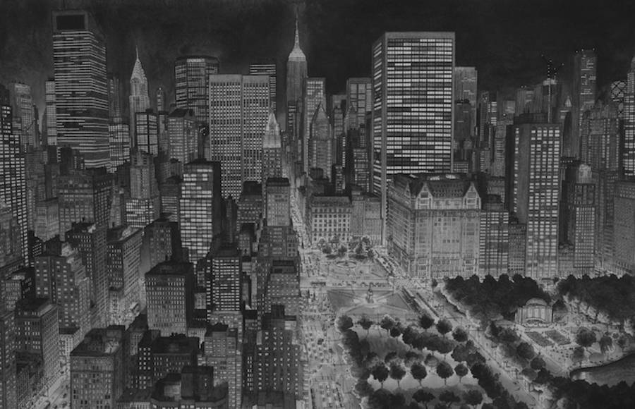 Detailed Cityscapes from Artist Memory