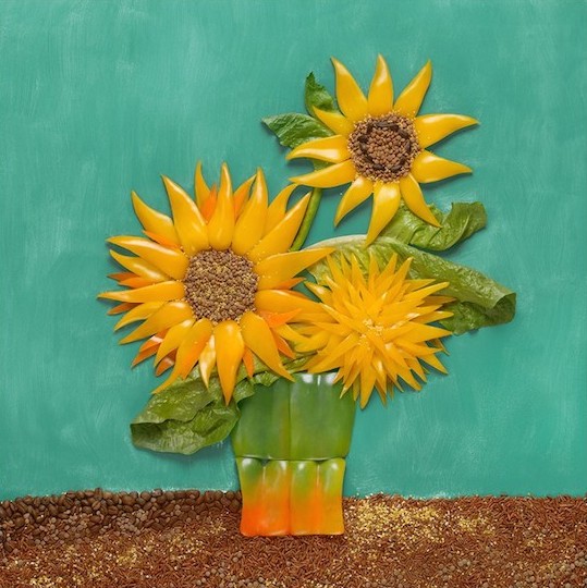 Famous Paintings Recreated with Food-2