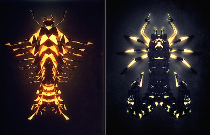 Fictitious Insects Illustrations