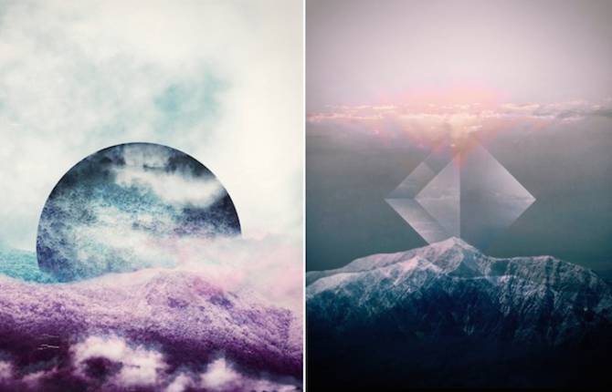 Geometric Forms in Surreal Nature
