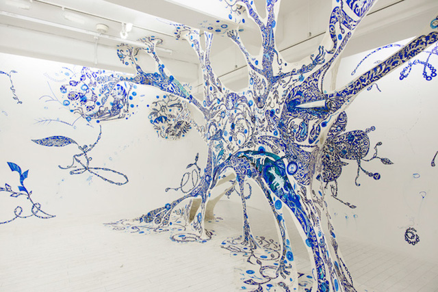 Hand-Painted Arborescence Installations-10