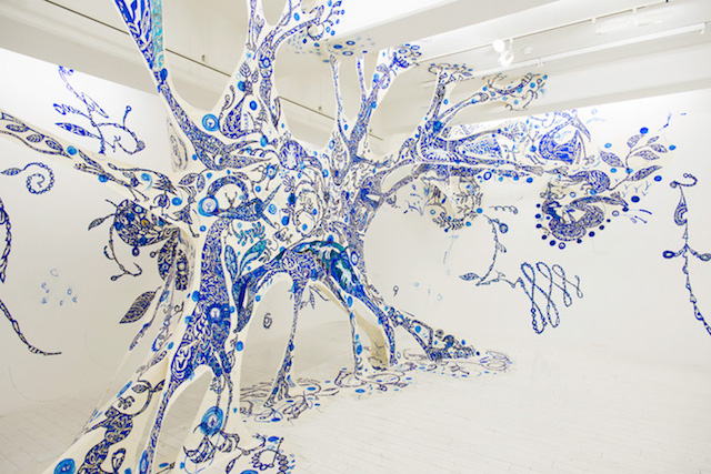 Hand-Painted Arborescence Installations-11