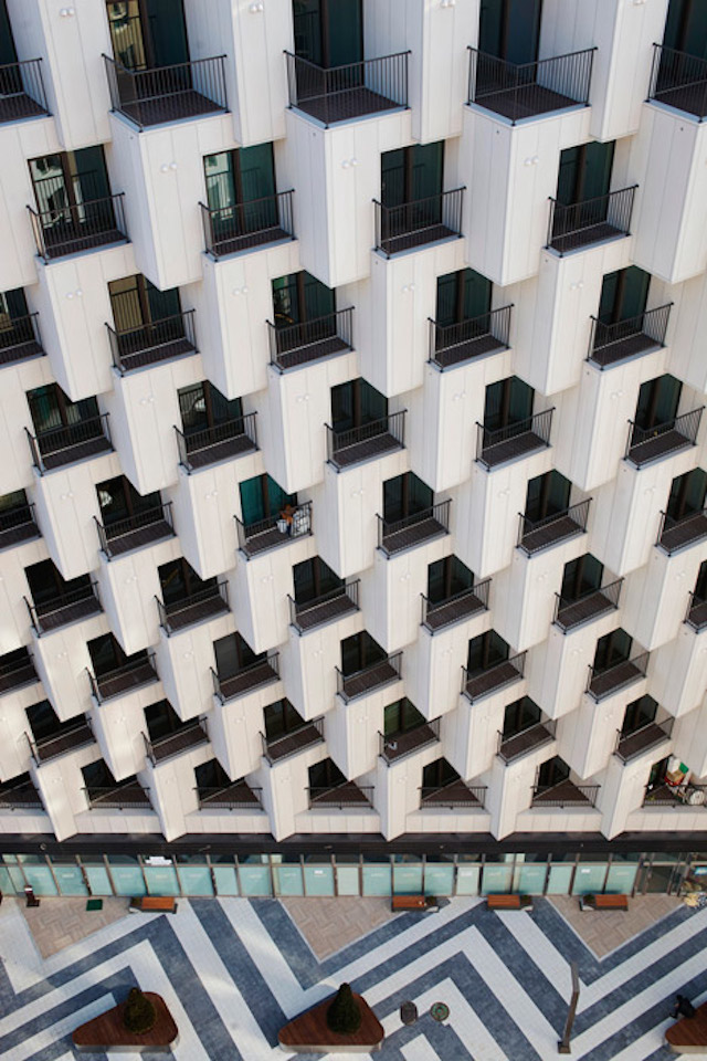 Housing Block with Hundred Cubes Facade-6