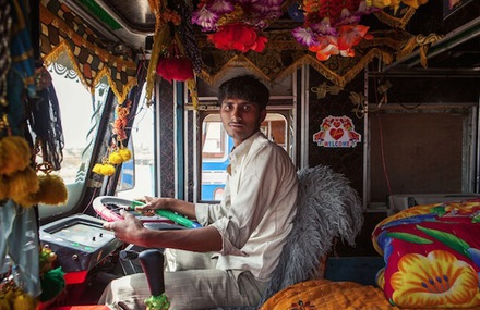 Indian Technicolor Trucks Photography