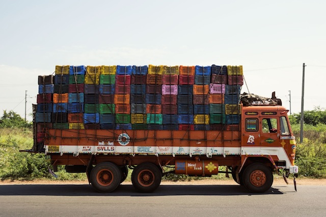 Indian Technicolor Trucks Photography-3