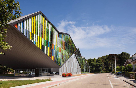 Multicolored Folded Facade