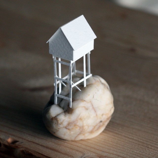 Charles Young – 3D Paper Sculptures – Moving Paper Houses