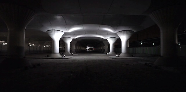 Parisian Railway Turned into Impressive Light Canvas