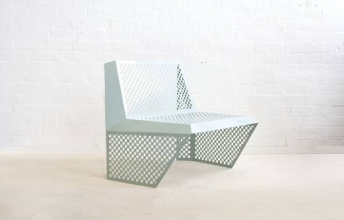 Perforated Steel Chair