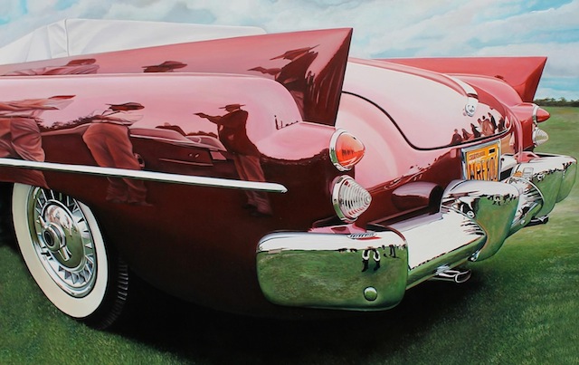 Realistic Old Polished Cars Paintings -0
