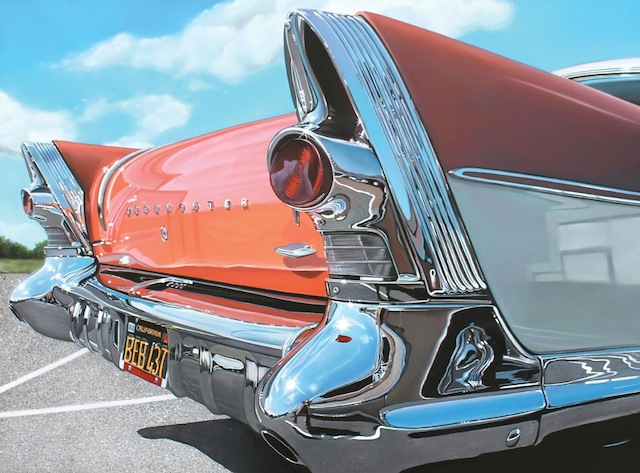 Realistic Old Polished Cars Paintings -2