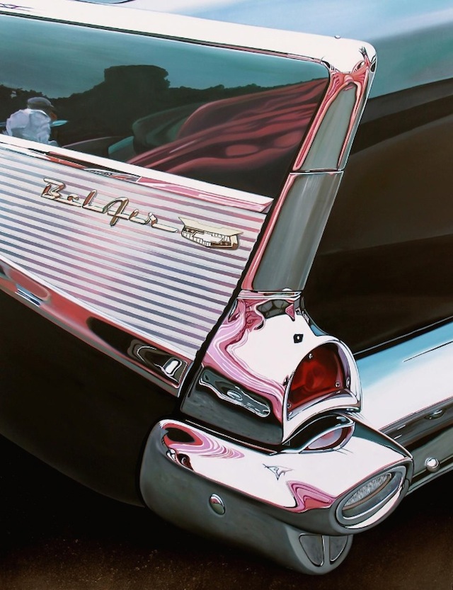 Realistic Old Polished Cars Paintings -3b