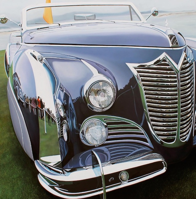 Realistic Old Polished Cars Paintings -6