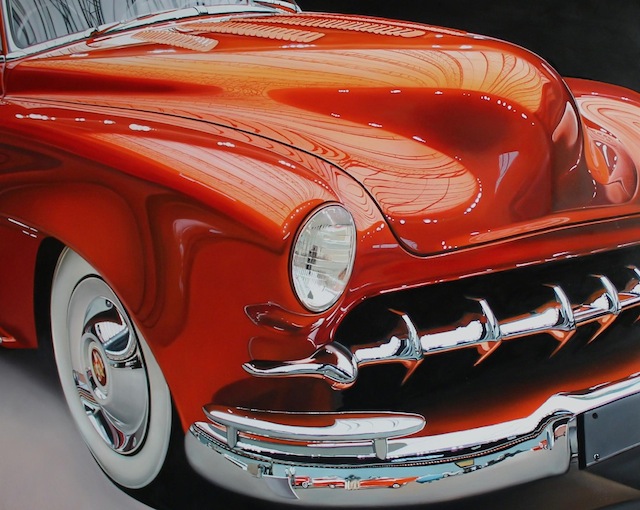 Realistic Old Polished Cars Paintings -7