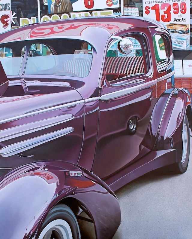 Realistic Old Polished Cars Paintings -8