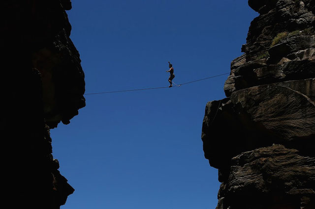 Slacklining in Australia 1