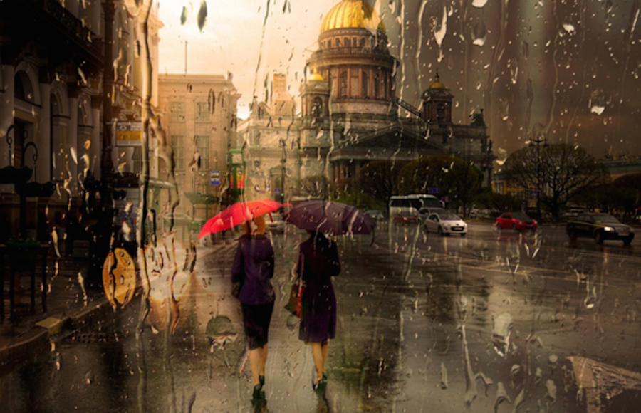 Rainy Cityscape Photography